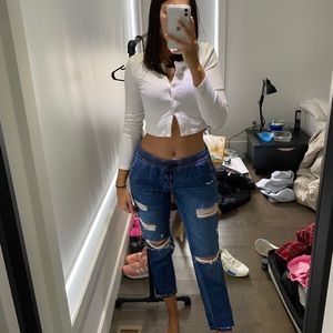 Straight Leg Jeans/Jogger